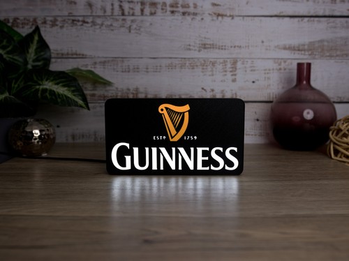 Guinness led sign - guinness, powered