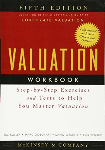 Valuation workbook - valuation,