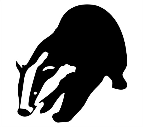 Badger wildlife nature vinyl - nature,