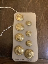 8 x Brass Buttons From The