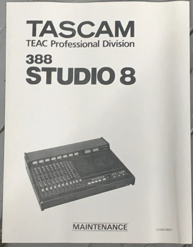 Tascam 388 studio - studio, 8