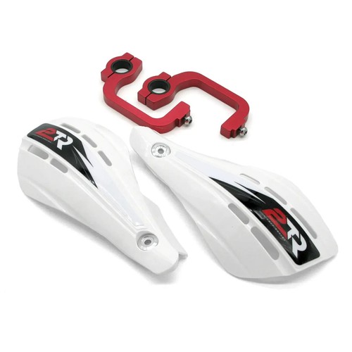 Atv hand guard white - guard, (white