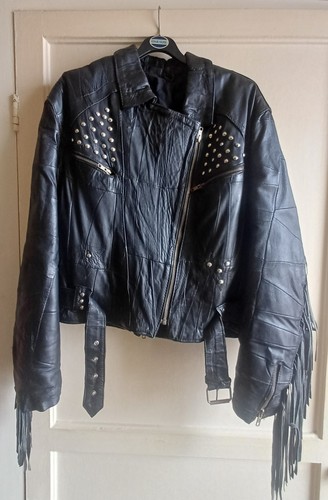 Vintage tasseled real leather - tasseled,