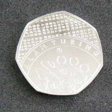 2022 Alan Turing BU 50p Fifty Pence Coin Brilliant Uncirculated