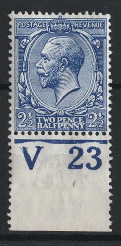 1912 d ultramarine - gb, 2½d