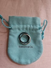 Tiffany &Co Paloma Picasso Silver 925 And Titanium 2 Band Melody Ring