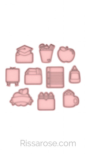 School cookie cutter stamp - cookie,