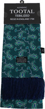 Tootal Mens Green Paisley