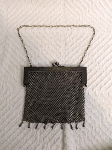 Vintage german silver mesh - silver,