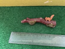 Vintage Britains Era Lead Garden. A Red Squirrel On A Fallen Log. 1/32 Scale.