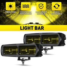 2X 6inch Amber/White LED Work