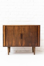 Kai Kristiansen for FM Mobler Rosewood Cabinet with Tambour Doors - Danish - MCM
