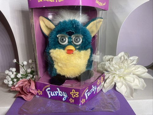 Vintage 1998 furby turquoise - vintage,