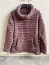 Ladies Nutmeg Dusky Pink Fleece Jumper Size 10/12