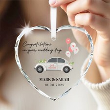 Personalised Wedding Gifts For Bride Groom Mr Mrs Just Married With Gift Bag