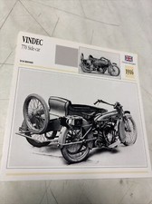 Vindec 770 cm3 Side-Car 1916 Motorcycle Collection Map Atlas UK