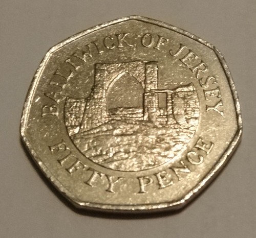 Jersey circulated 50p - , coin