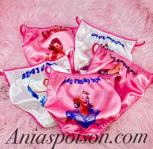 Sissy satin pinup panties - pinup, for