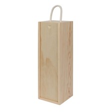 Single bottle wooden champagne - single,