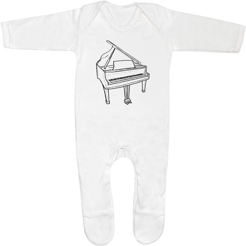 Grand piano baby romper - piano',