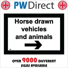 SIGN HORSE DRAWN VEHICLES AND
