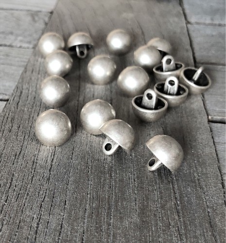 Silver matt domed small - domed,