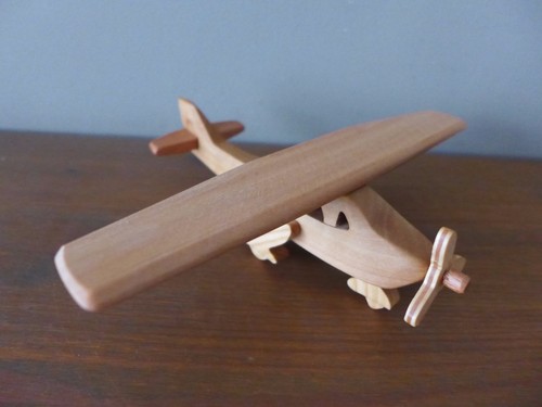 Wooden toy plane cessna 182 - plane,
