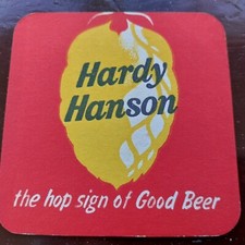 Hardy Hansons Beer Mat Uk Cat
