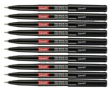 10 X EXTRA FINE TIP Permanent Marker Pens BLACK CD / DVD Marker Pen - Best Price