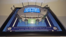 ETIHAD  STADIUM MANCHEST  MODEL STADIUM WITH WORKING LIGHTS AND PERSPEX COVER