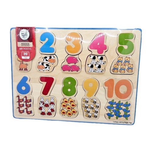 Wooden number puzzle for - wooden,
