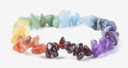 Gemstone chip beaded - 7,