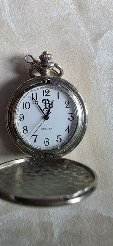 Silver tone pocket timepiece - silver-tone,