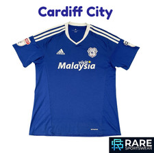 CARDIFF CITY 2016-17 HOME FOOTBALL SHIRT MEDIUM ADULT (VGOOD) ADIDAS CODE AP8236