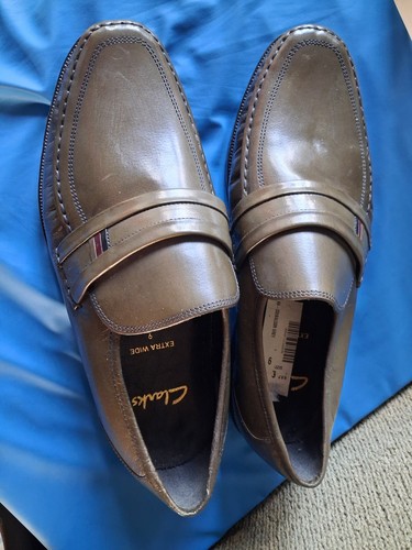Mens clarks leather loafers - mens,