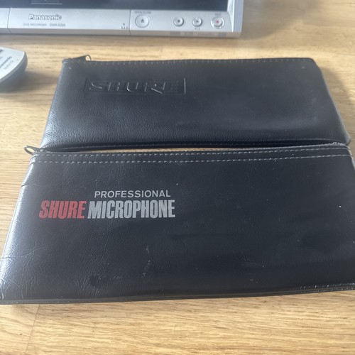 Shure microphone bag leather - microphone,