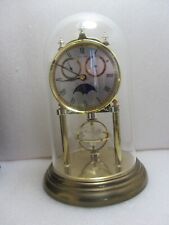 Franz Hermle Moon Phase Day/Date Domed Anniversary Quartz Clock (working)