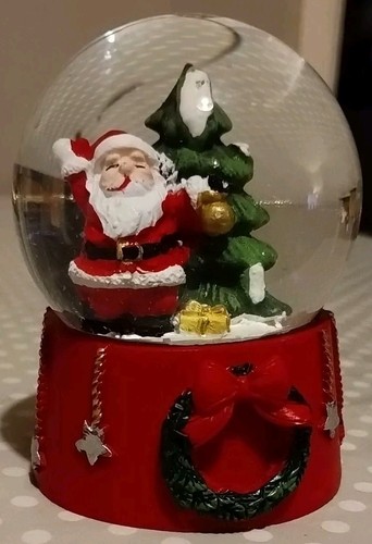Santa snow globe - snow, christmas