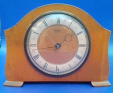 VINTAGE SMITHS SECTRIC ELECTRIC WOODEN MANTLE CLOCK ** FULLY WORKING **