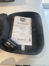 McAllister 18V Combo Drill Charger/case And Manual Genuine Used Only Once