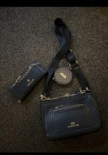 River Island Black  Womens Crossbody Bag With Purse