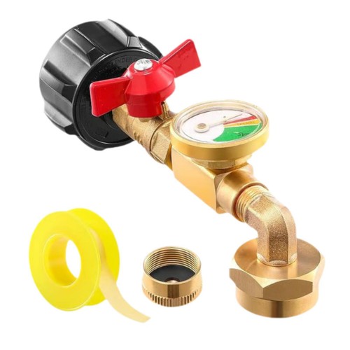 Gas refill elbow - gas, with