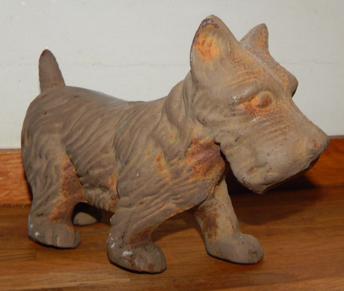 Cast iron scottie dog - iron, ,