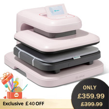 15x15 in Auto Heat Press Machine 2 Sublimation Printer Transfer T Shirt LOKLiK