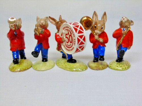 Royal doulton bunnykins - royal, golden
