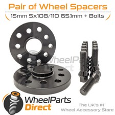 Wheel Spacers (2) & Bolts 15mm