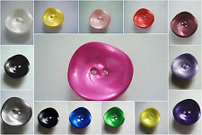 B491-26mm 5pcs BUTTONS LARGE PEARLED PLASTIC ITALIAN BUTTONS-COAT SEWING JACKET