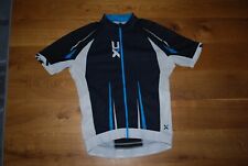 GENUINE B'TWIN BLACK / BLUE CYCLING JERSEY (LARGE) - USED