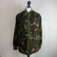 British Army DPM Thermal Liner Fleece Jacket size 180/104 Woodland Camo - VGC