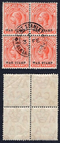 Falkland sg71c orange - sg71c, 1d